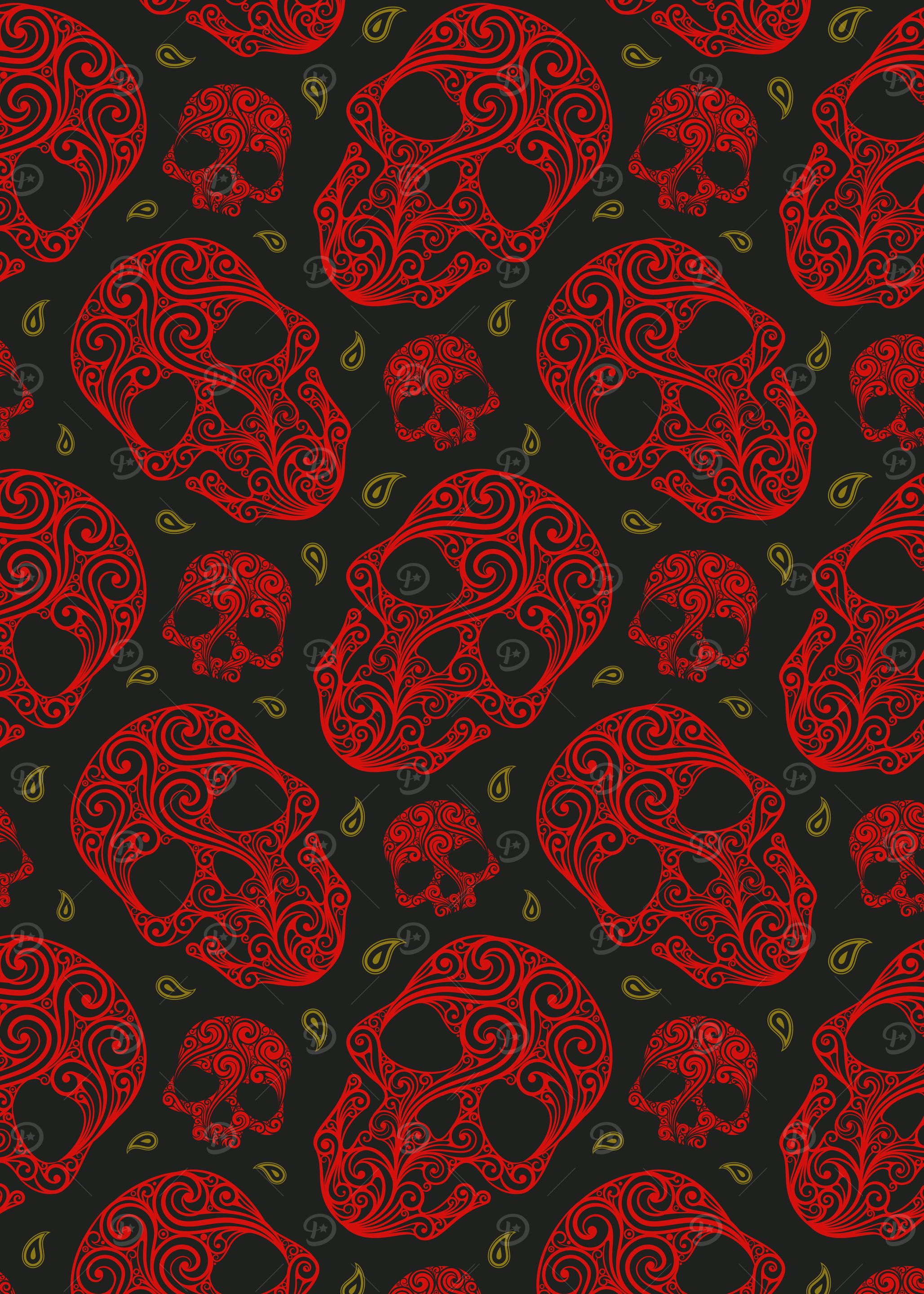 Scary Skull Pattern 25