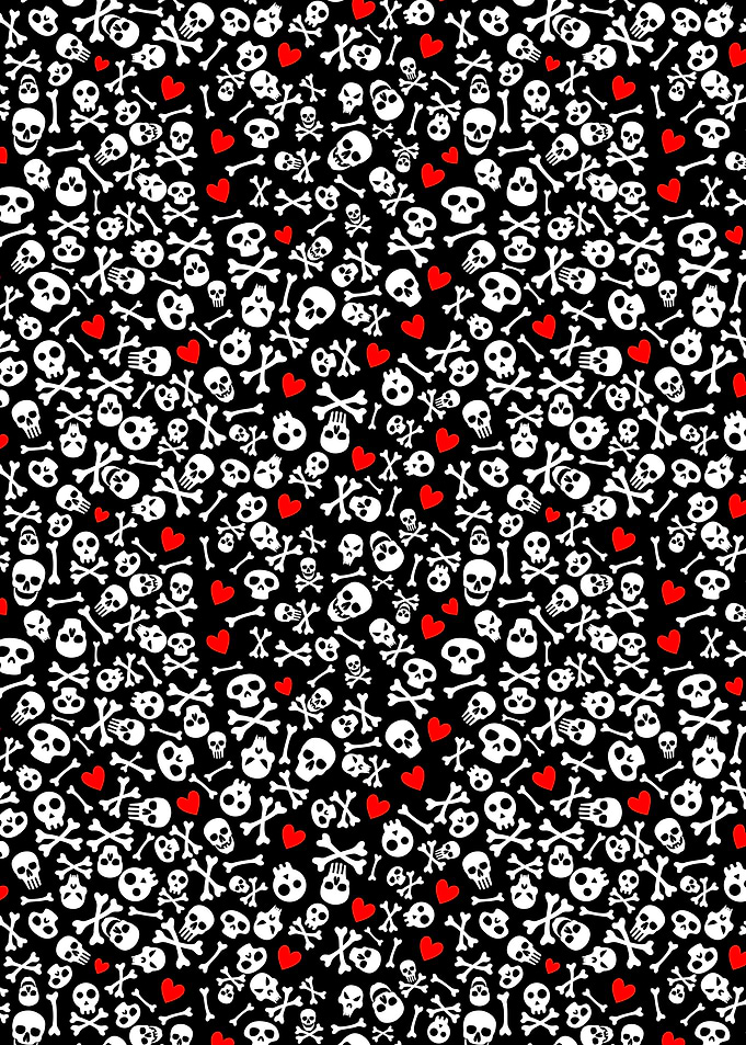 Scary Skull Pattern 10