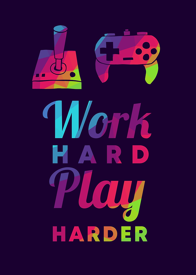 Gaming Work Hard 19