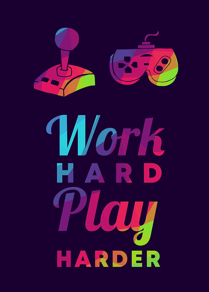 Gaming Work Hard 6