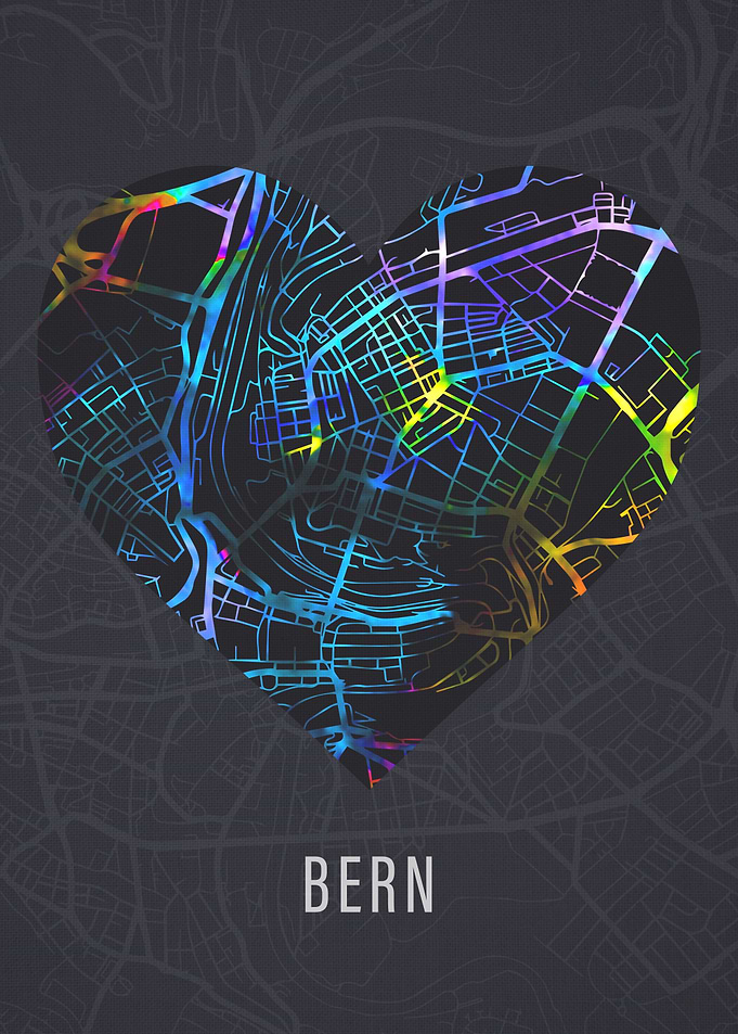 Bern Switzerland City Map
