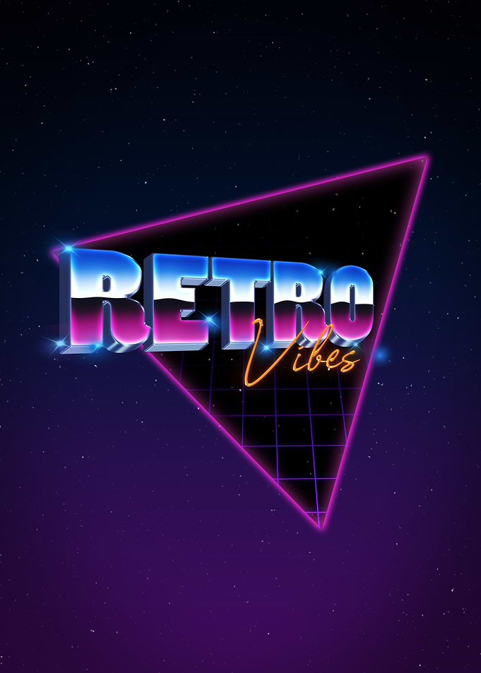 RETRO Vibes 80s Neon