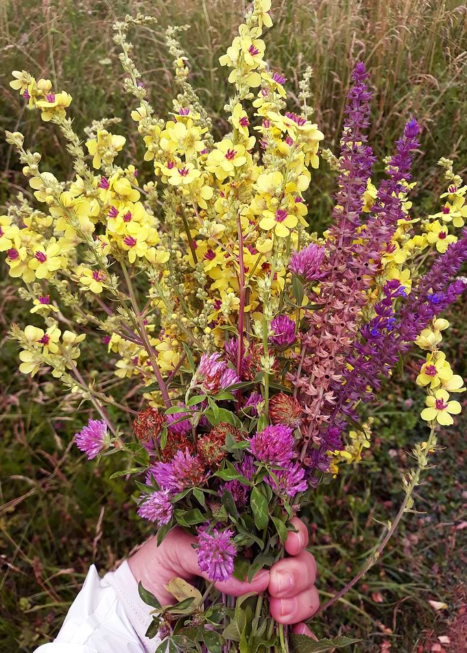July mixed field bouquet