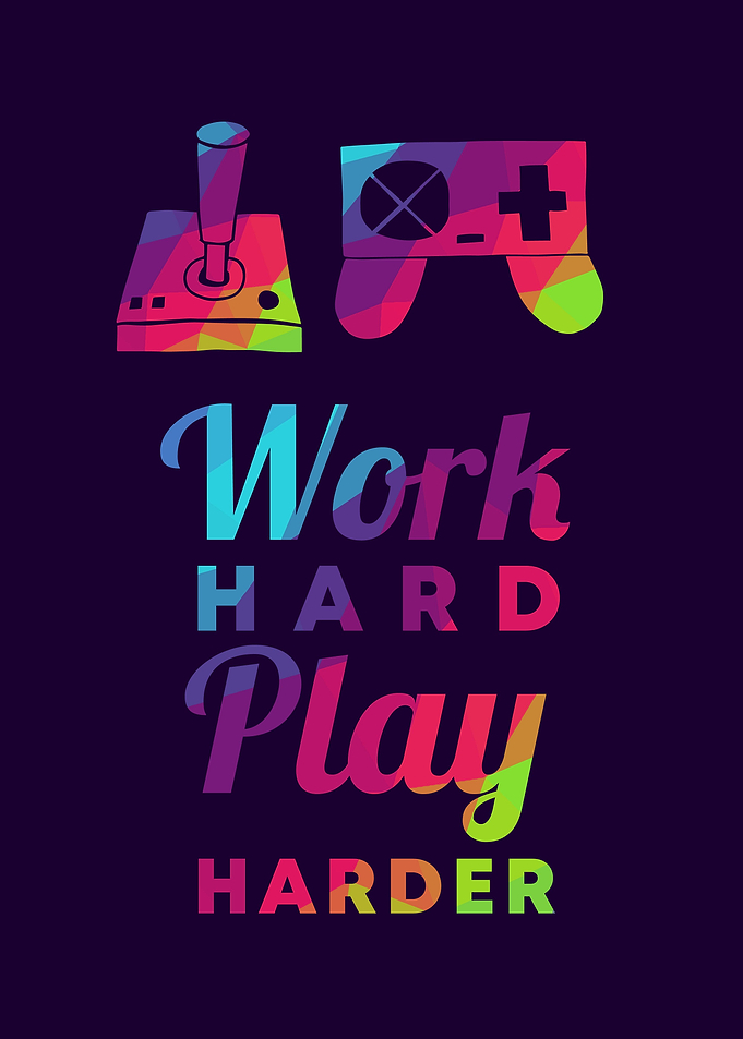 Gaming Work Hard 9