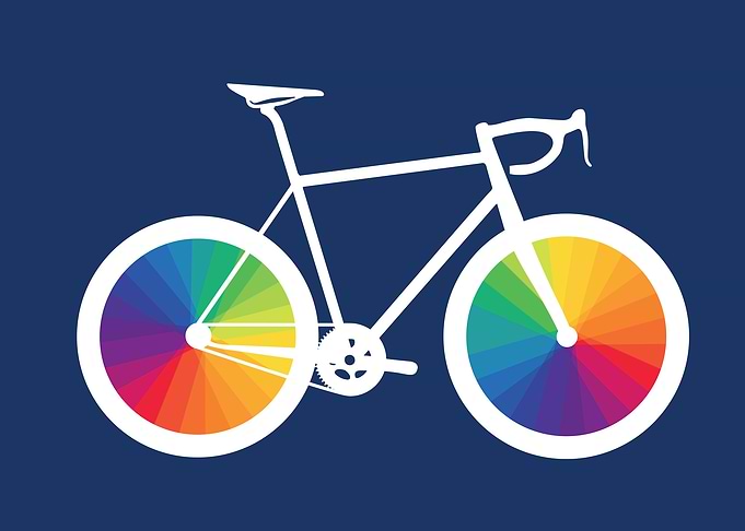 Rainbow Bicycle