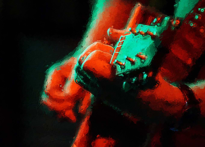 Guitar player in Lights