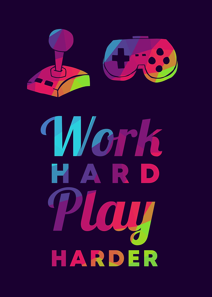 Gaming Work Hard 4