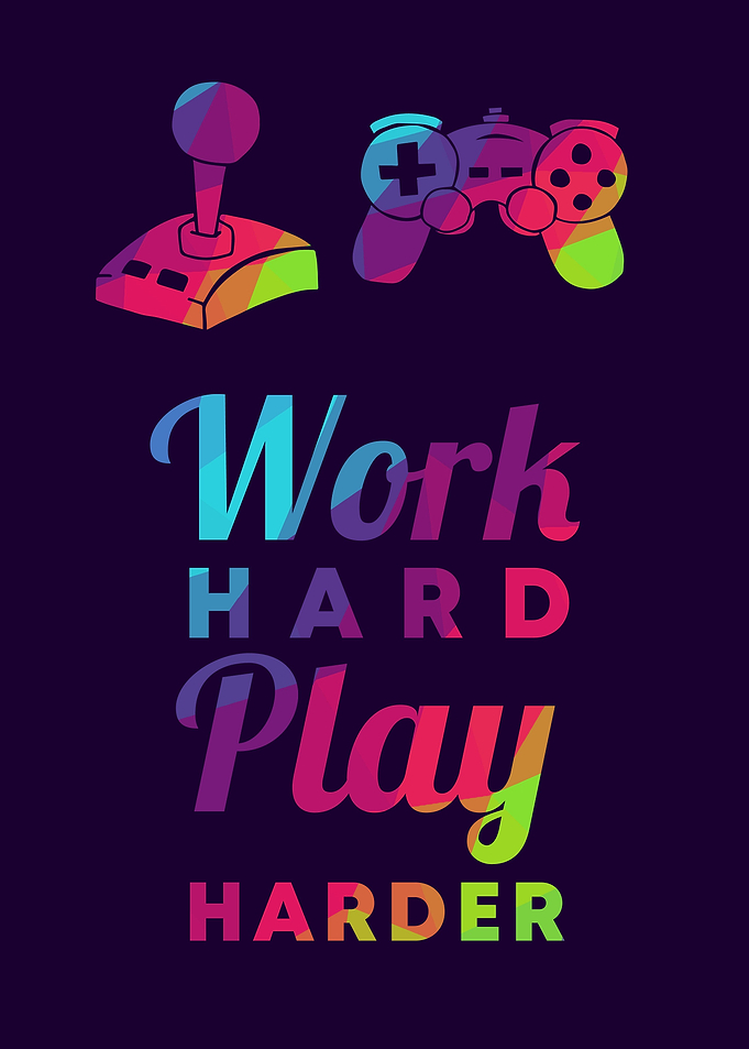 Gaming Work Hard 8