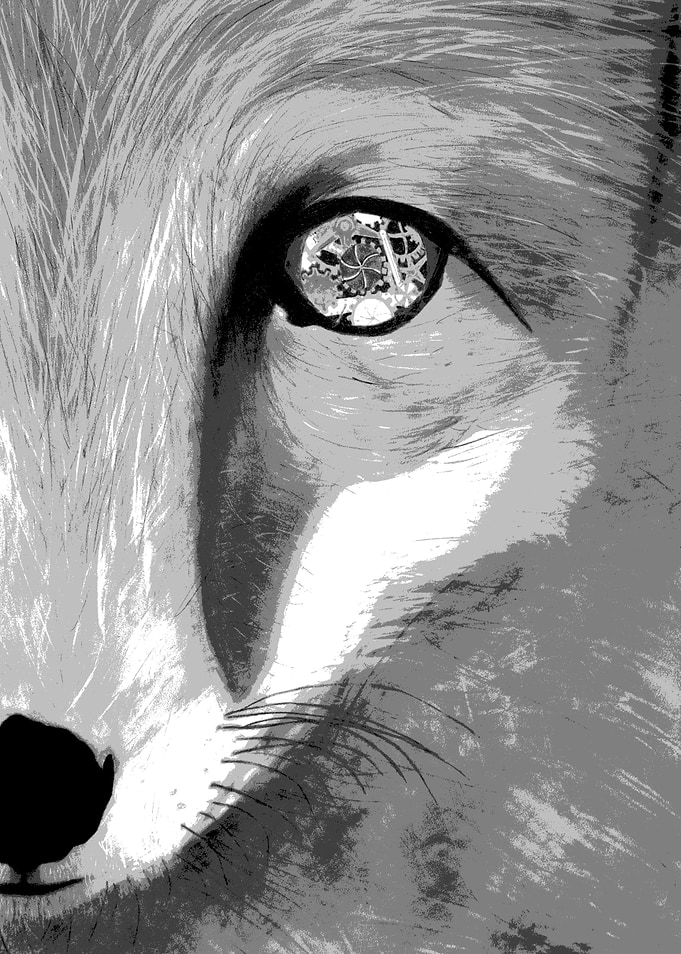 Fox with Mechanical Eye