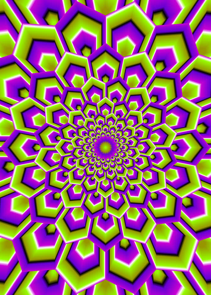 Flower in techno style