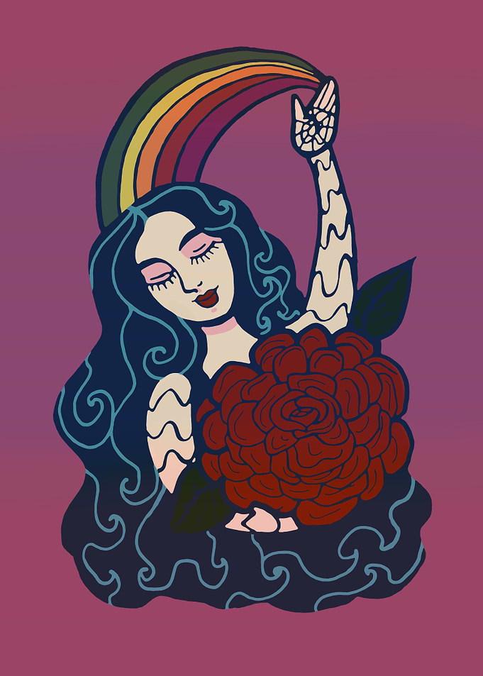Rosa arcoiris
