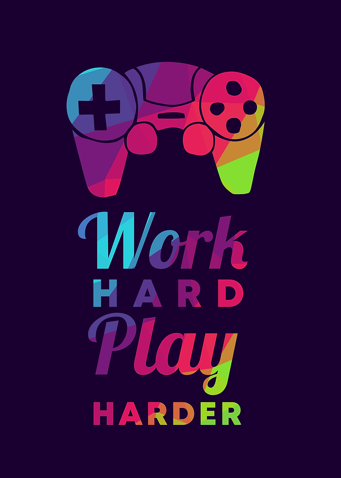 Gaming Work Hard 22