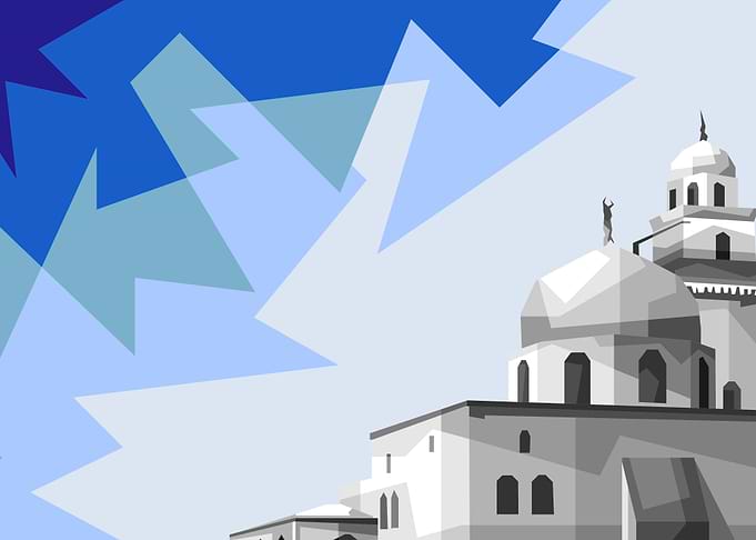 Mosque in Grayscale