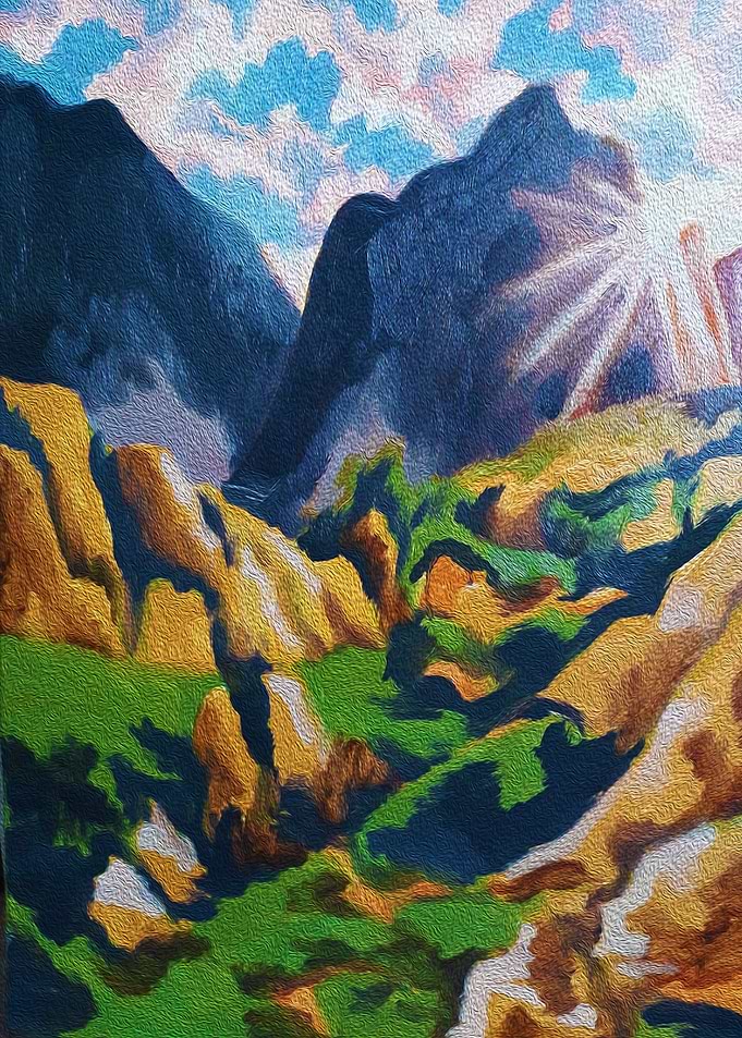 Vibrant mountains