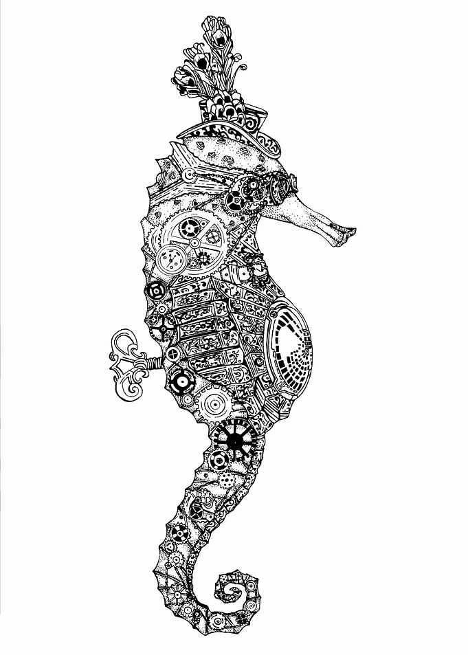 Cecil Steampunk Seahorse