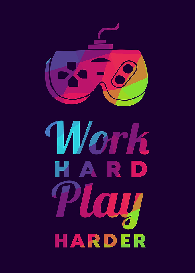 Gaming Work Hard 23