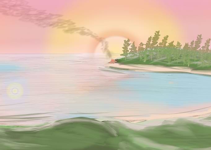 Sunset on the Beach