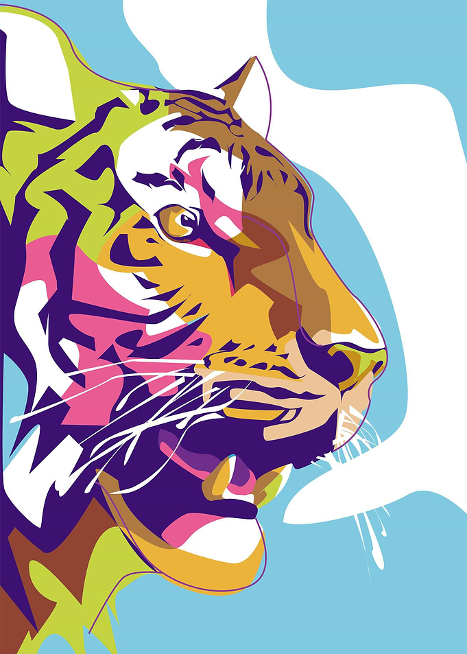 Tiger Popart