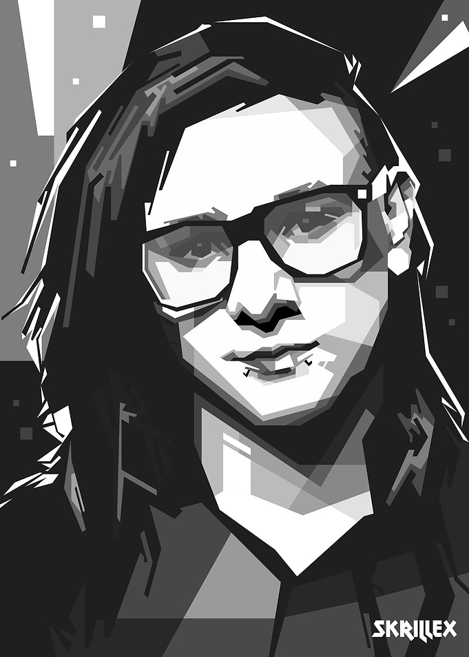 SKRILLEX BW WPAP