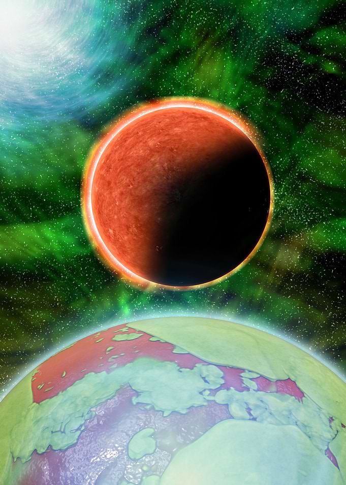 Planet in space