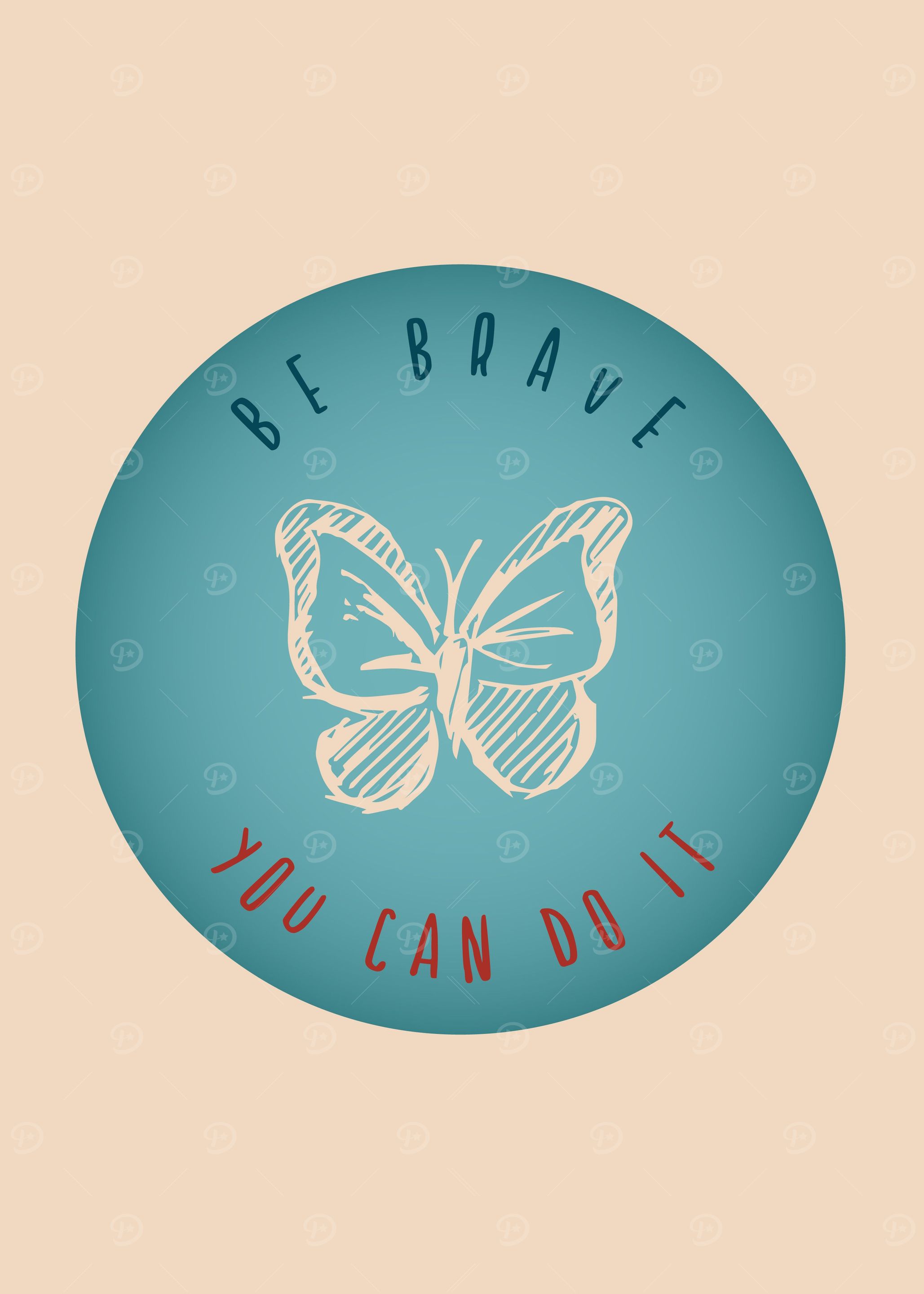 Vintage Brave Butterfly 2