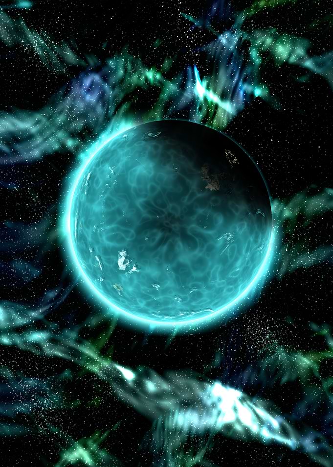 Planet in outer space
