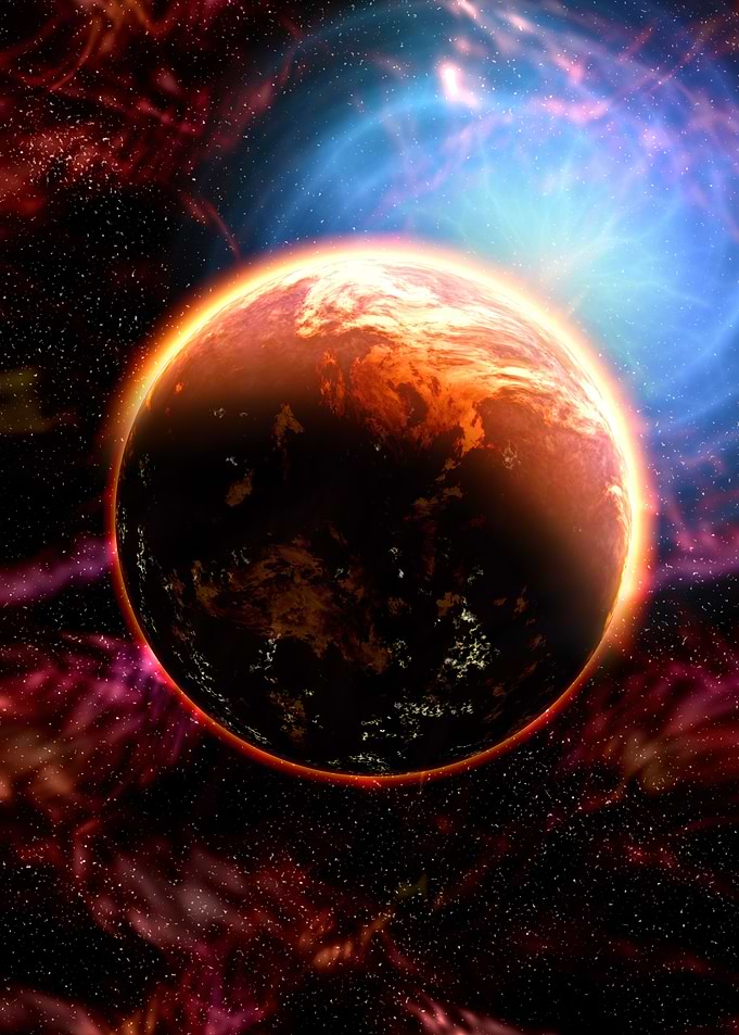 Planet in space