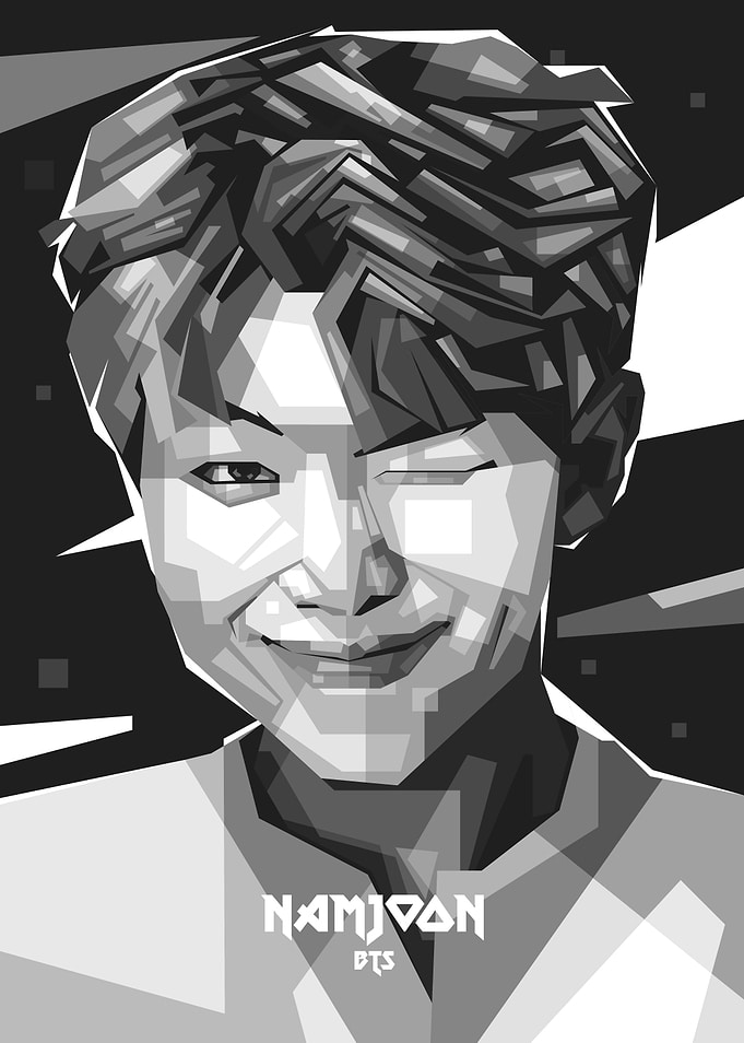 Namjoon BTS BW WPAP