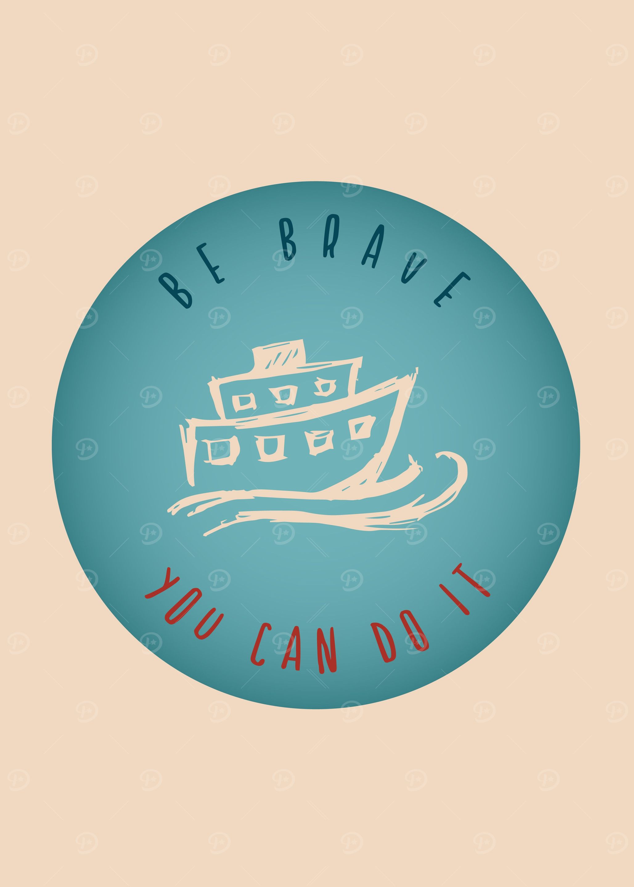 Vintage Brave Ship 12