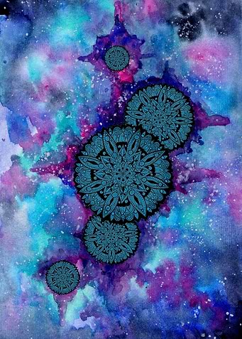 Blue Space Mandalas