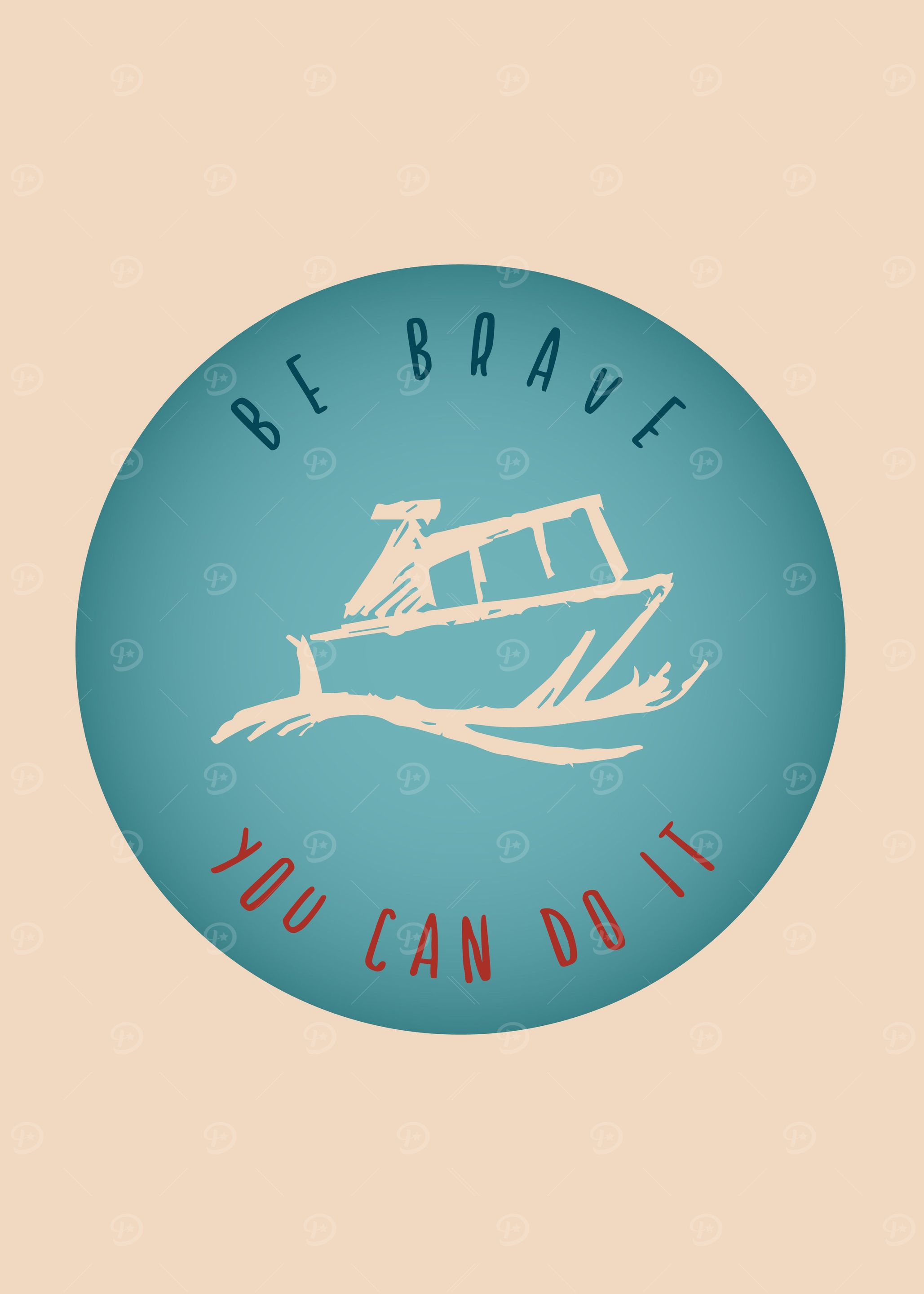 Vintage Brave Ship 8