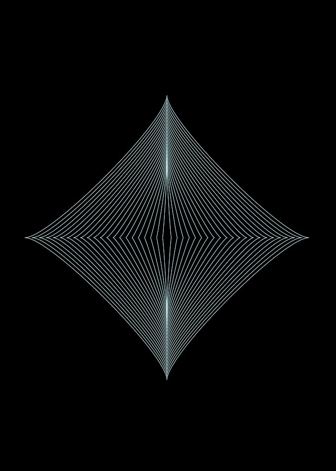 Turquoise geometric star