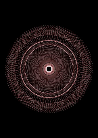 Red geometric