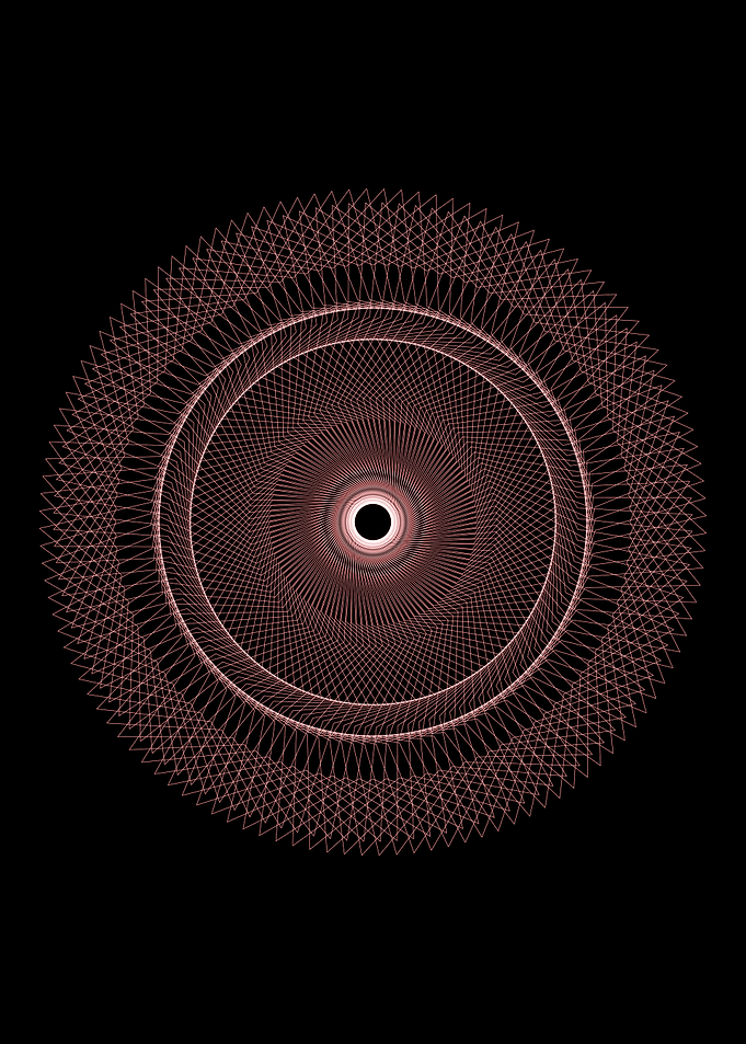 Red geometric