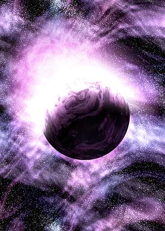 Planet in outer space
