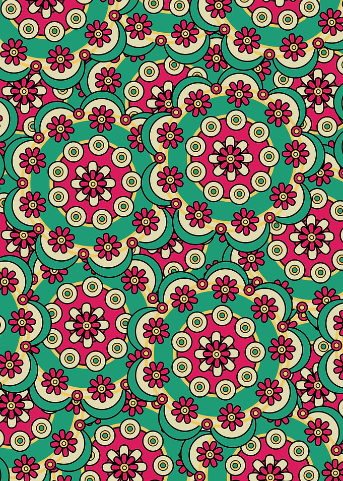 Teal Flowers