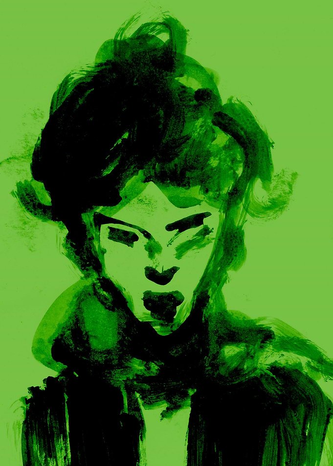 green and black