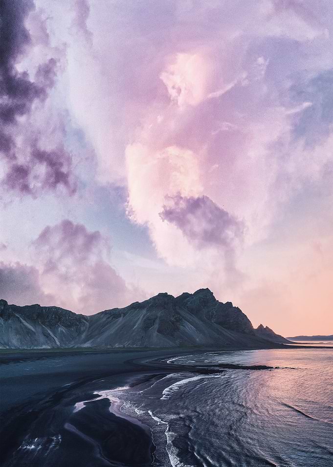 Purple Cloud At The Beach