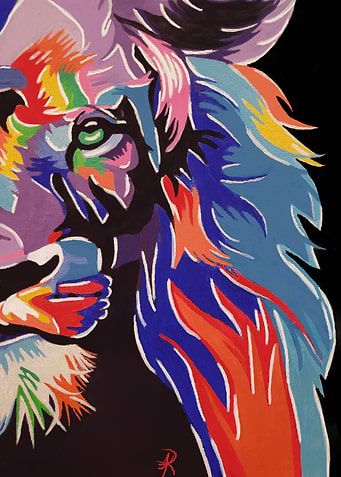 Colorful Lion