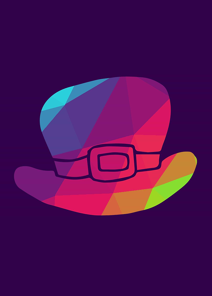 Rainbow St Patrick Hat 4