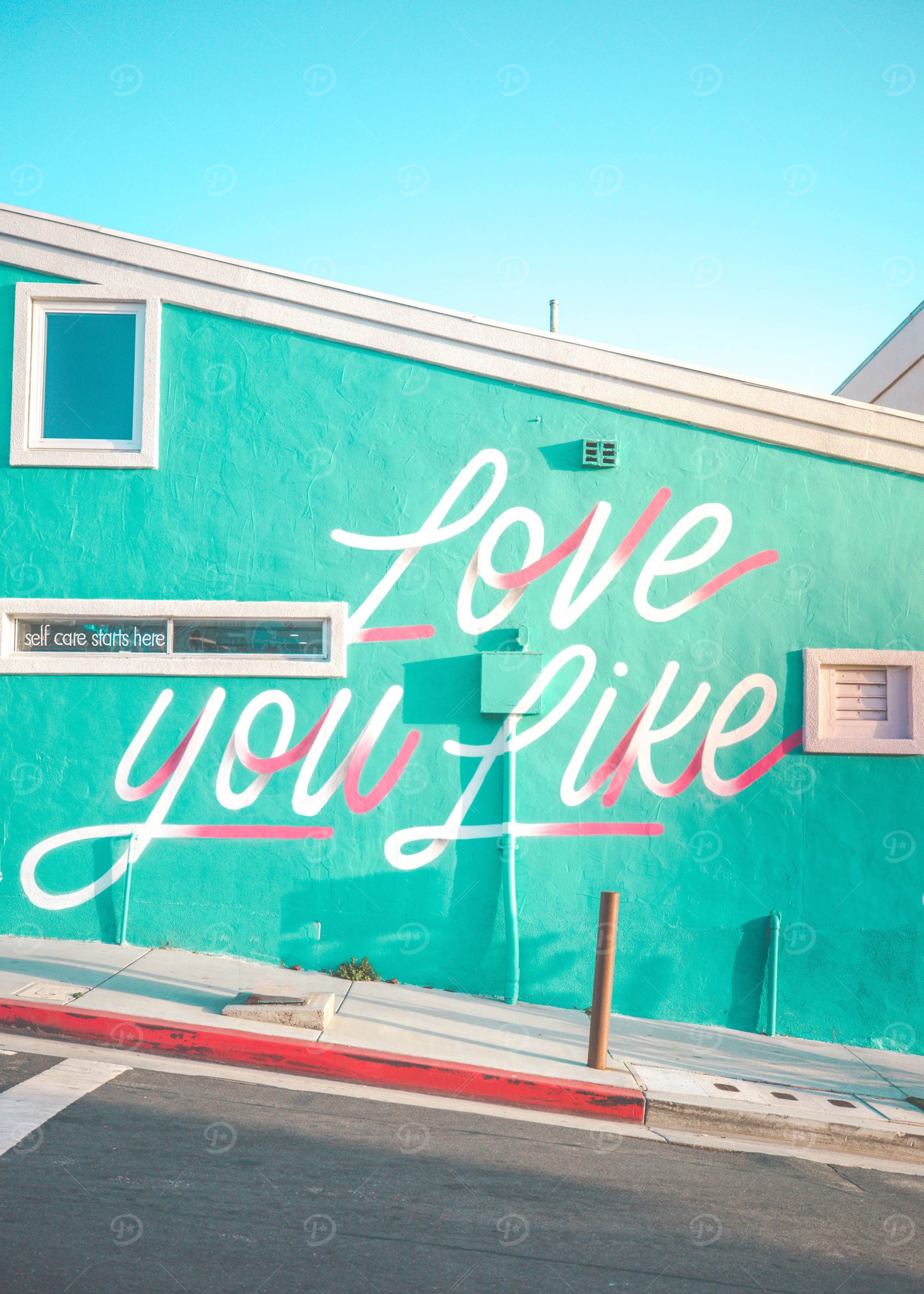 Love you like Teal Wall