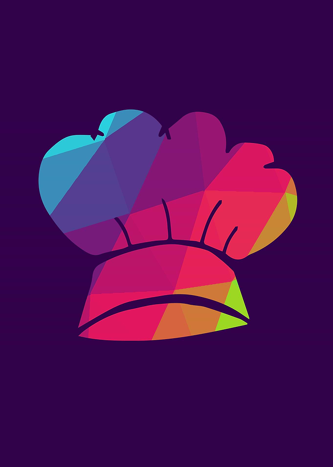 Rainbow Chef Hat 6