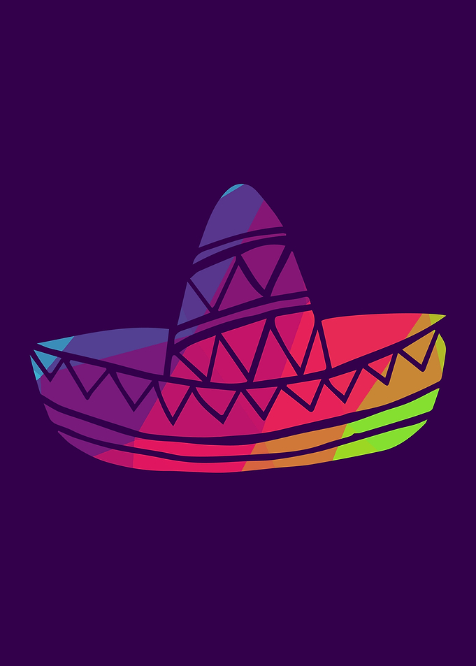 Rainbow Mexican Hat 5