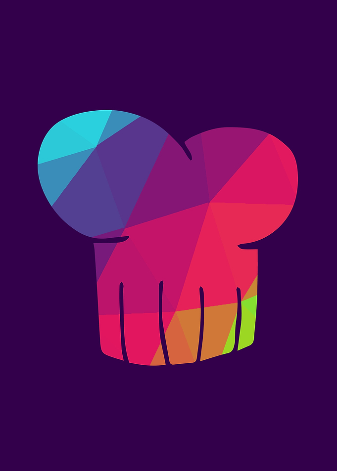 Rainbow Chef Hat 1