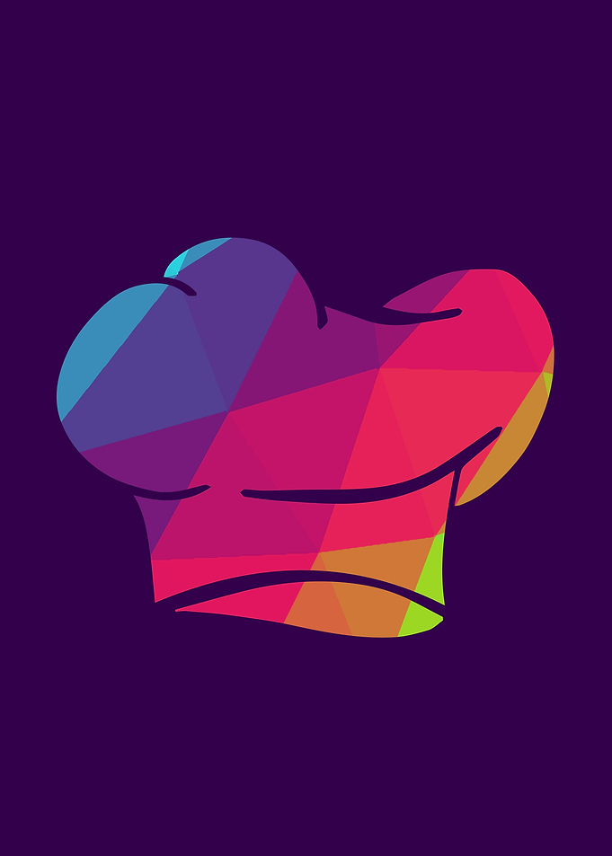 Rainbow Chef Hat 2