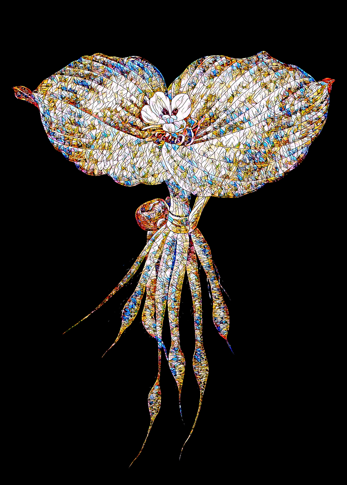 Rainbow Mosaic Flower Art
