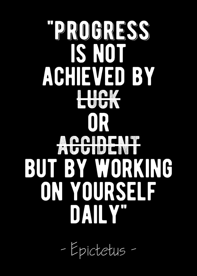 Progress Stoic Quote