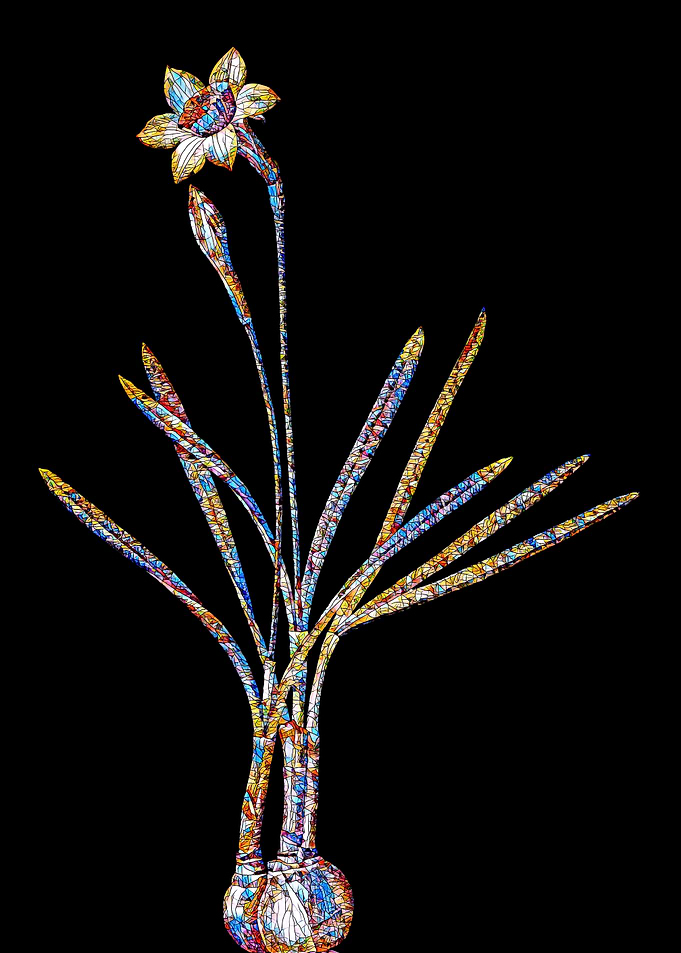 Stained Glass Narcissus
