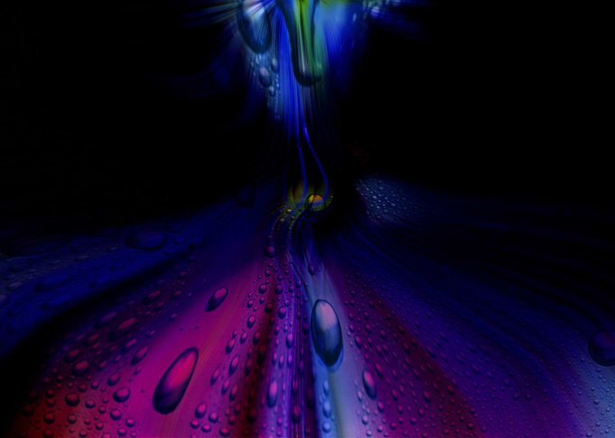 Water drops on the way