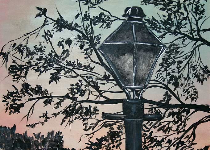 Urban Sunset Street Light